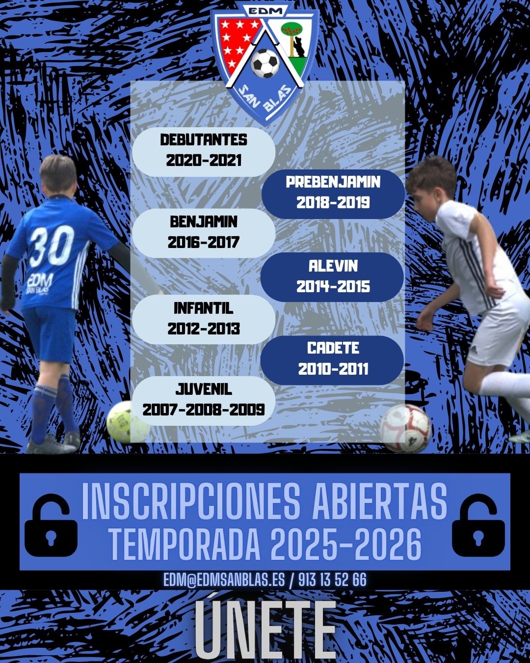 Inscripciones abiertas para la temporada 2025-2026